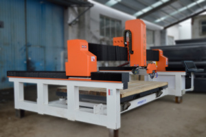 Дешевая ЧПУ 4 5 оси гранитная мостовая пила Cnc маршрутизатор 3D Камень для резки гранита гравировальный станок для кухонной раковины и кромочного профиля - Product Image 4