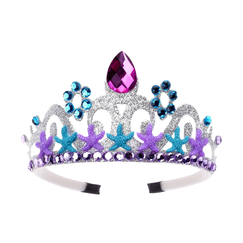 Couronne d'étoile de mer argentée