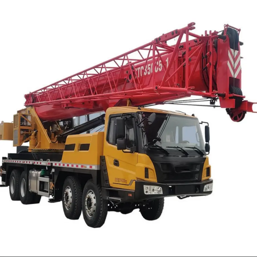 Produto quente 35ton STC350C5-1 versão híbrida Caminhão Guindastes Contrapeso 8.5t para venda barata