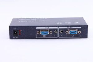 Divisor VGA de 8 puertos 1x8 Extensor de video y audio 100M Alcance por cable Cat5e/6 individual Soporte 350MHz 1600x1200 Resolución - Product Image 4
