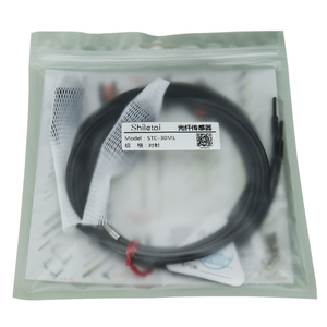 Sensor de fibra óptica, Sensor de presencia de NPN/PNP NC/NO, distancia de detección de 1100mm para detección de objetos de línea de producción automática