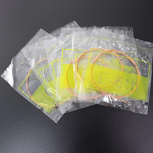 Instrumento musical Precio de fábrica Cuerda de guitarra folclórica Cuerda de embalaje transparente independiente para guitarra folclórica