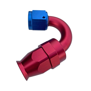 Đen 150 deg PTFE xoay đua tái sử dụng an6 an8 nhôm một ống PTFE Phù hợp kết thúc - Product Image 4