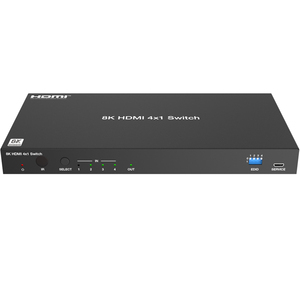 8K 60HZ HDMI Switch 4 en 1 Salida con 7.1CH Audio Extractor y ARC HDMI Sound Extractor para sistema de cine en casa