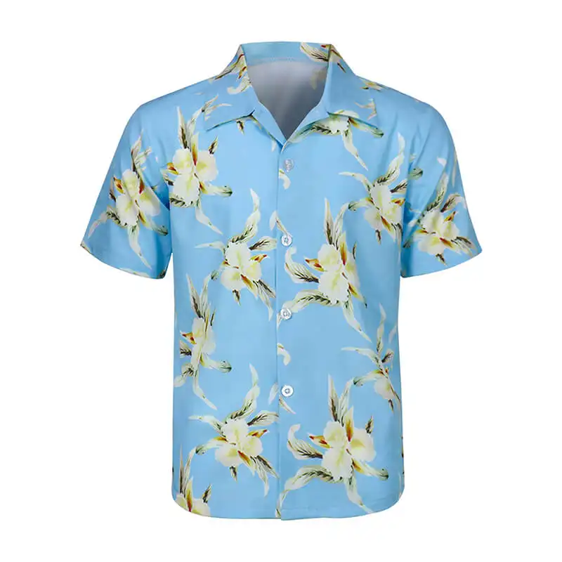 2022 New Designer Custom Print Cotton Vintage Hawaiian Shirt For Toddler Boy