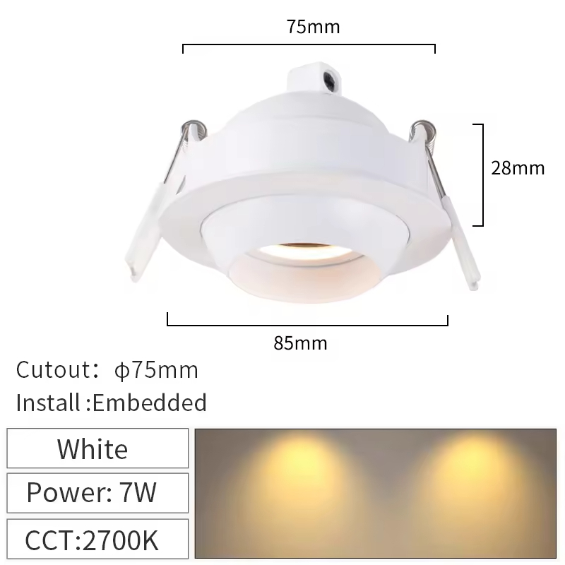 Blanc-7W-2700k