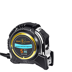 Thép Không Gỉ 10M Băng Đo 5M Xây Dựng Hộp Cai Trị Chính Hãng Lion Thương Hiệu 3-Vòng Tròn Cai Trị Siêu Chịu Mài Mòn Cho Hộ Gia Đình - Product Image 1