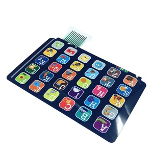 Teclados y teclados Serigrafía Policarbonato Poliéster Etiqueta adhesiva Superposición gráfica con adhesivo para máquina de aprendizaje - Product Image 6
