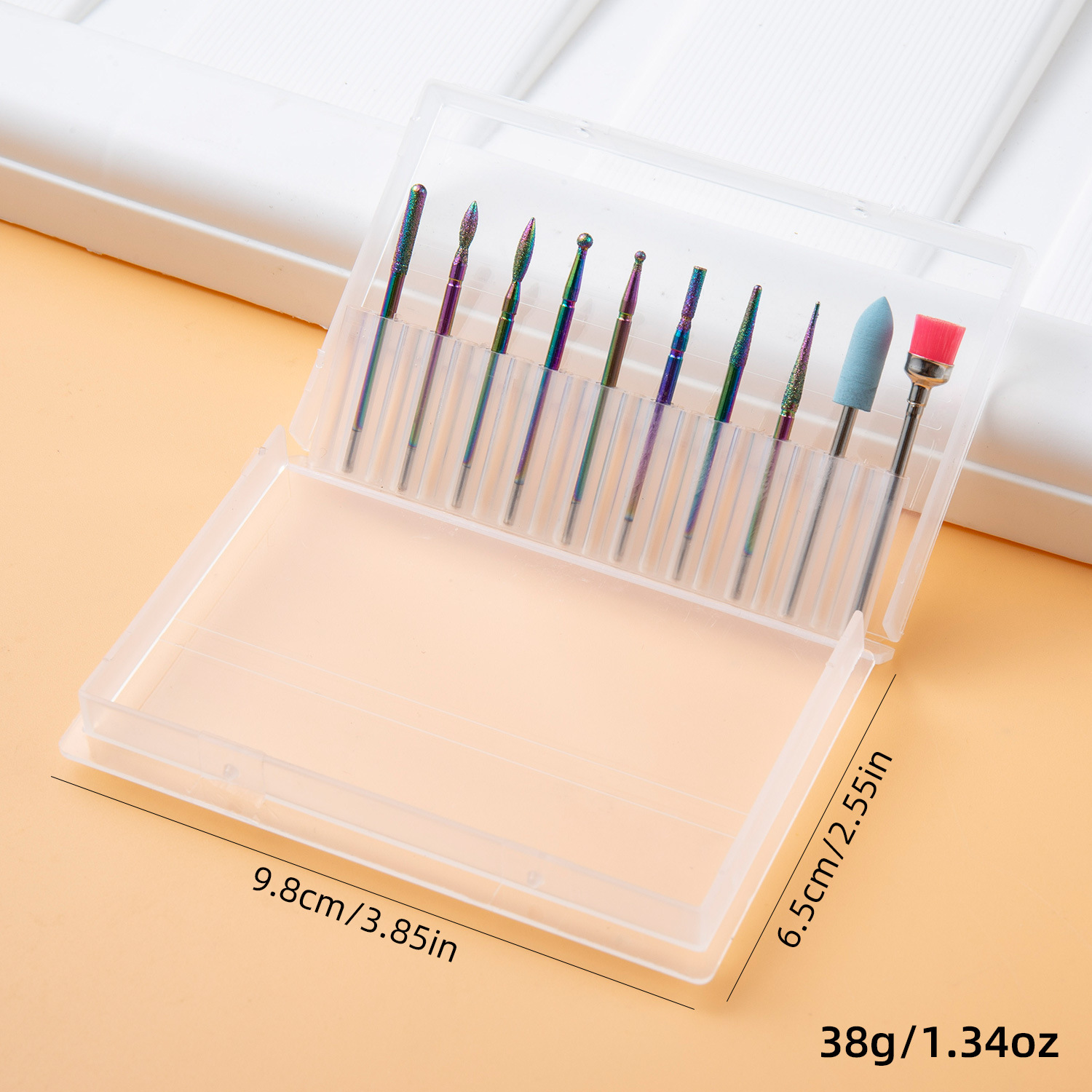 10 boxes of polishing heads in colorfuls