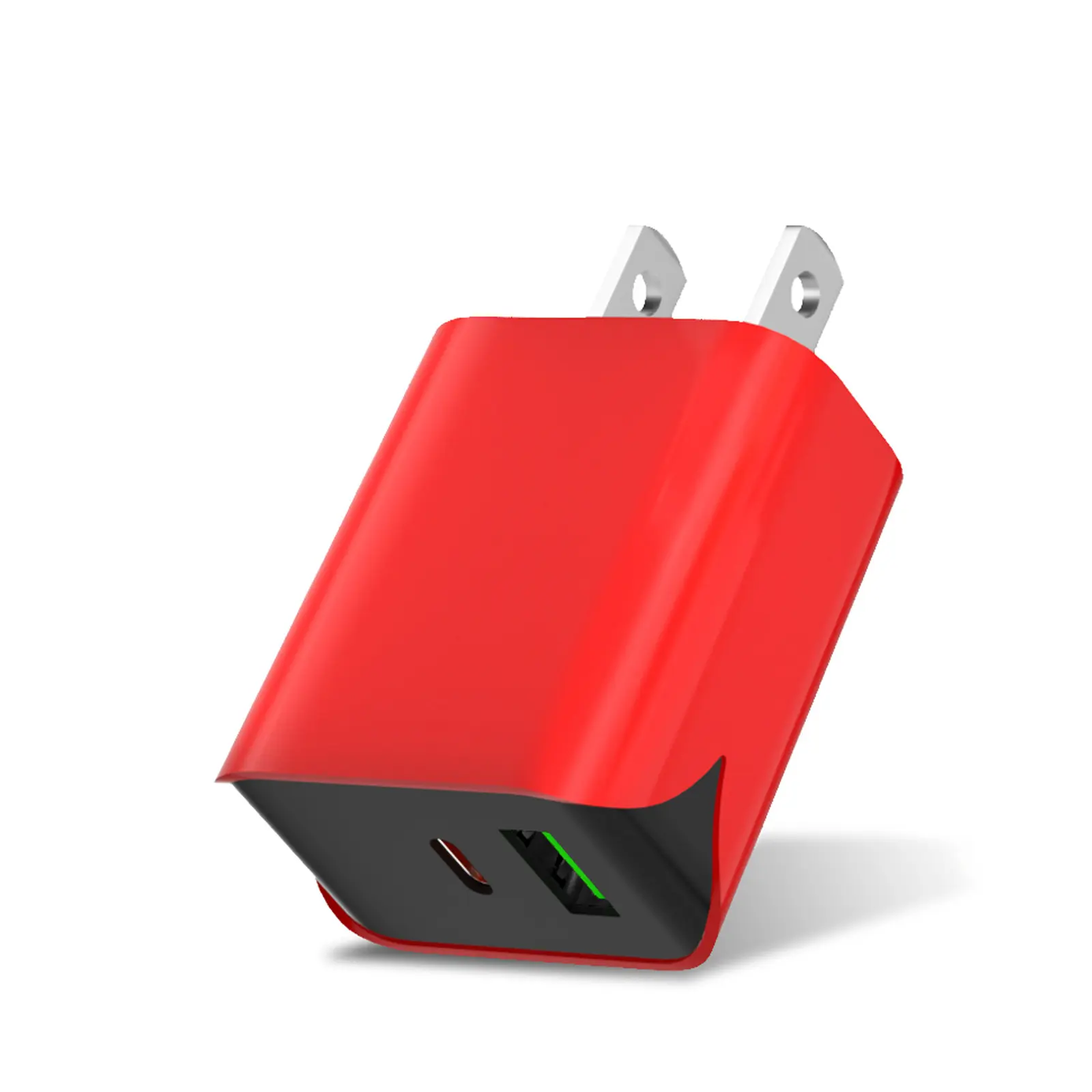 Schneller Versand RED usb-c-Ladegerät US Stecker 20 W ultra-dünnes usb-Wandladegerät zum Aufladen von intelligenten Mobilgeräten