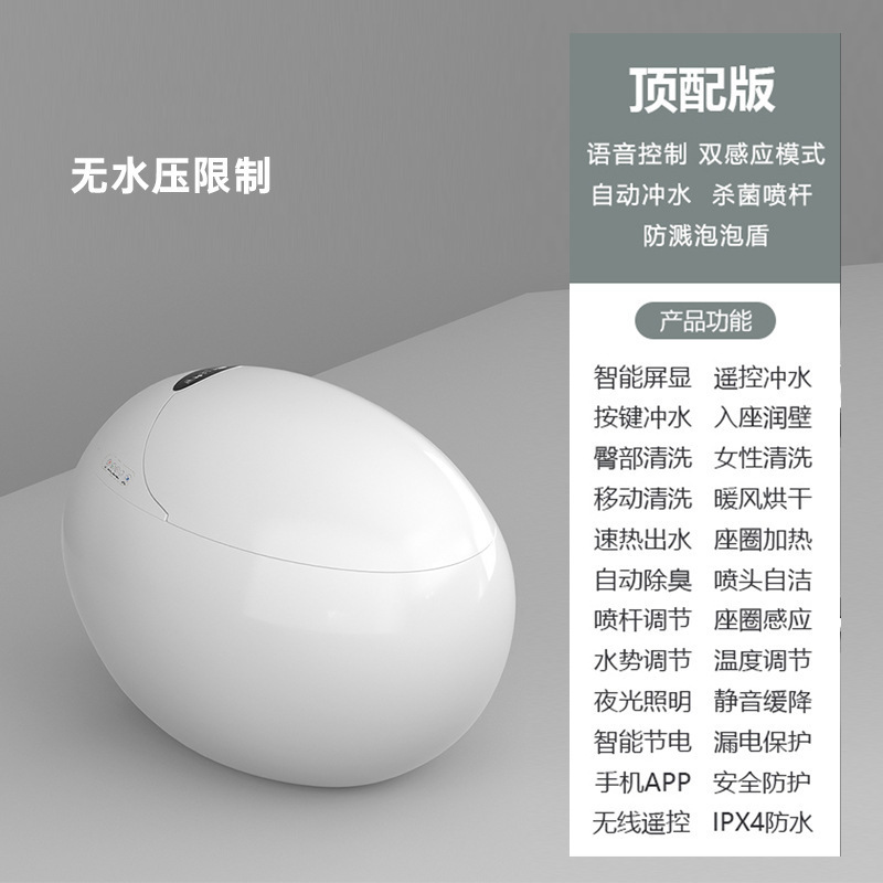 Top-of-the-line model-water tank-no pressure limit-installation