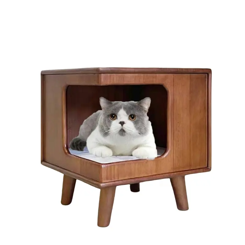 مقعد القطط العالمي في الفصول الأربعة داخل المنزل صندوق بيع القطط خزانة الأثاث كالهدية للمنزل