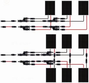 Enchufe GIET 30a 50a T2 IP67 1000V Serie Conexión paralela Conector de rama de cable de panel solar tipo 1 a 2 T - Product Image 5
