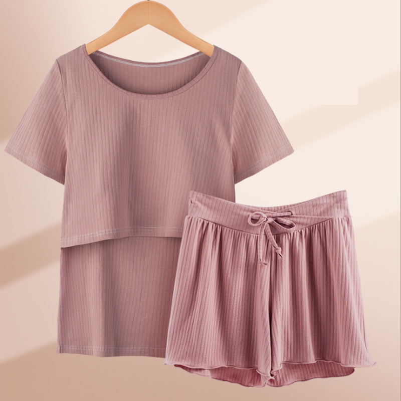 Dark Pink shortsleeve set