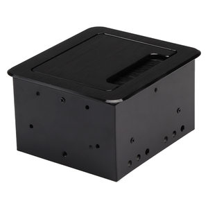 Caja de alimentación con tapa abatible con cepillo, caja de enchufes multifunción personalizada con interruptor y puerto de datos USB