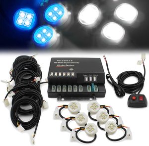 High Quality 12V <strong>6</strong> <strong>Led</strong> Hi-Intensity Strobe Headlight <strong>Kit</strong> <strong>Led</strong> Surface Mounts Warning Hideaway Light for Vehicle Cars - Product Image 3