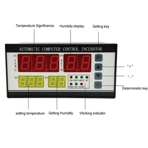 Incubadora multifunción con Control automático de humedad y temperatura, controlador de incubadora de huevos de 180-240V, XM-18