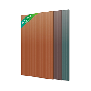 Xuất hiện đầy màu sắc năng lượng mặt trời bảng điều khiển 370W 380W 390W Topcon <span class=keywords><strong>PV</strong></span> mô-đun cho nhà sử dụng màu đỏ cam màu xanh lá cây bạc truyền cao sắt thấp - Product Image 1