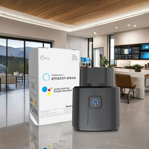 Norme europee Wifismart presa adattatore con temporizzazione vocale telecomando Alexa Cross-Border Mobile App di controllo Pattern Graffiti - Product Image 2