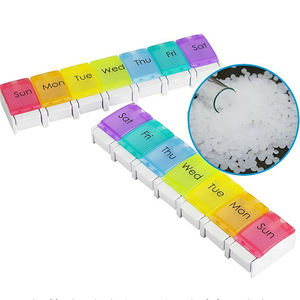 Bpa-free <span class=keywords><strong>7</strong></span>-<span class=keywords><strong>Day</strong></span> mùa xuân Mở Thiết kế khối lượng cao rõ ràng nhựa <span class=keywords><strong>Pill</strong></span> Organizer Mini PP hộp Thuốc Du lịch lưu trữ hàng tuần thân thiện - Product Image 2