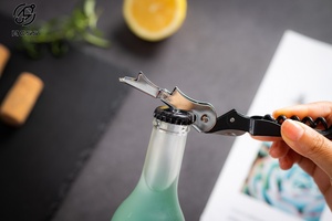 Fabriek Direct Custom Goud Roestvrij Staal Wijn Fles Top Kurkentrekker <span class=keywords><strong>Opener</strong></span> Luxe Multifunctionele Hendel Kurk Relatiegeschenken - Product Image 6