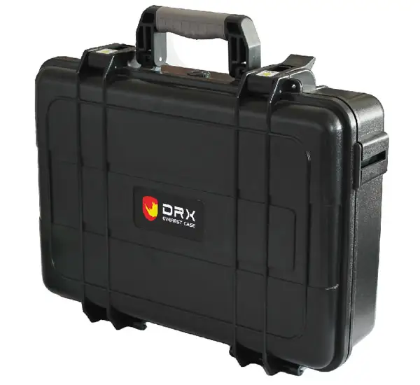DRX EPC014-1 플라스틱 하드 쉘 도구 내구성 장비 악기 보관을위한 삽입 도구와 방수 시계 디스플레이 케이스