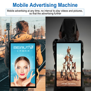 LCD dijital tabela sırt çantası Billboard reklam makinesi insan yürüyüş LCD sırt çantası - Product Image 6