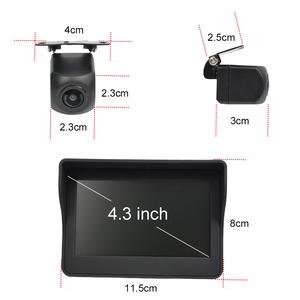 PJAUTO 4.3 Inch Digital <strong>Wireless</strong> Rear View Car Backup Camera Monitor Kit Parking <strong>Reverse</strong> Camera <strong>System</strong> for Car Pickup vans Suv - Product Image 5
