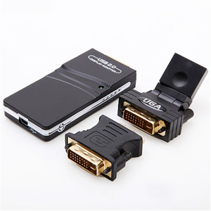 Adaptador de vídeo multipantalla USB 2,0 UGA USB2.0 a DVI VGA HDMI extensión de tarjeta gráfica externa convertidor de monitores de espejo - Product Image 3