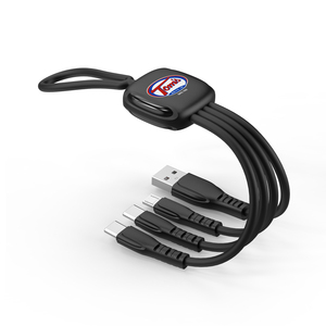 Çok şarj kablosu 3 in 1 şarj özel Logo şarj kablosu çoklu cihazlar için iş promosyon için en iyi hediye - Product Image 3
