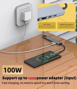 Pastall Headphone Adapter Usb <strong>Type</strong> C to 3.5mm Headphone Best Selling Multi Function with <strong>Network</strong> Rj45 HD-MI 4K Port Usb-c <strong>Type</strong> c - Product Image 4