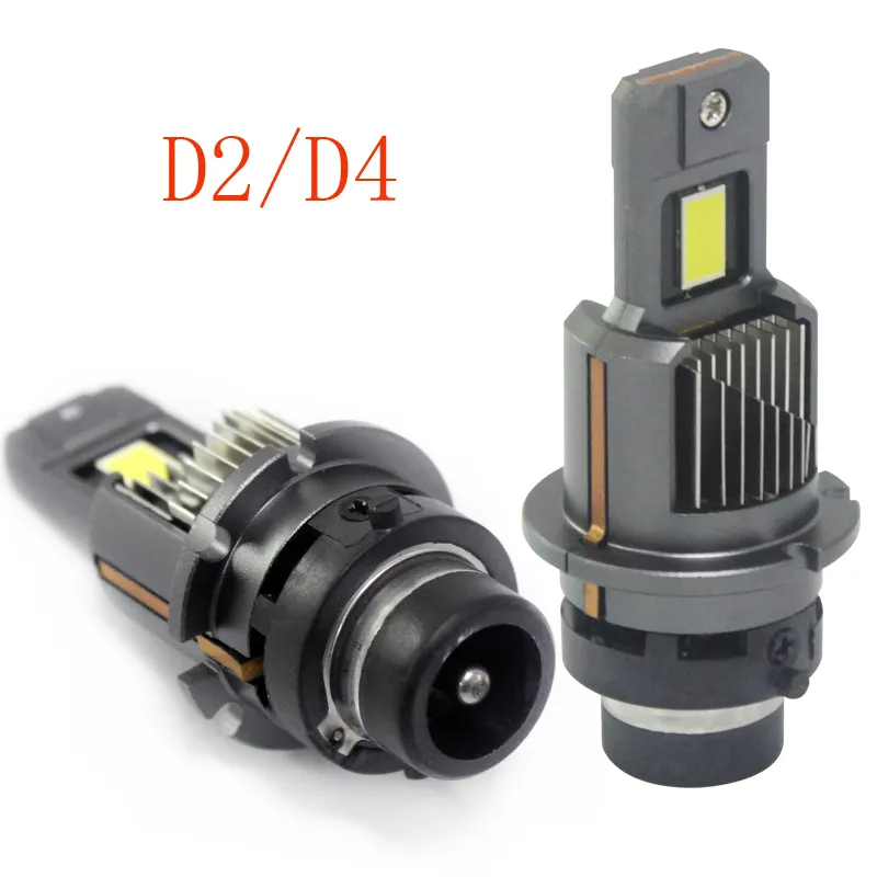 Luz Led D2 D4 todo en uno, faro LED plug and play, reemplazo de bombilla halógena, balasto original 6000K D2S D2R D4S D4R