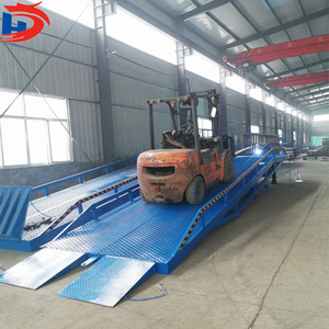 Nueva plataforma de contenedor móvil con capacidad de 8T, mecanismo de elevación de tijera hidráulica manual, rampa, puente de embarque, carga de contenedores - Product Image 3