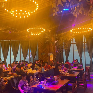 Creative Industrial Style Loft bar Restaurant Chandelier Music bar Circular <strong>Light</strong> Coffee Shop Retro LED Circular <strong>Light</strong> - Product Image 4