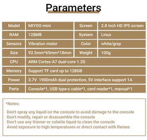 Miyoo เครื่องเล่นเกมแนวเรโทรแบบพกพาขนาดเล็ก V4 | เครื่องเล่นเกมพกพาหน้าจอ IPS 2.8นิ้วแบบโอเพ่นซอร์สเครื่องเล่นขนาดพกพารองรับเครื่องจำลอง20 + - Product Image 4