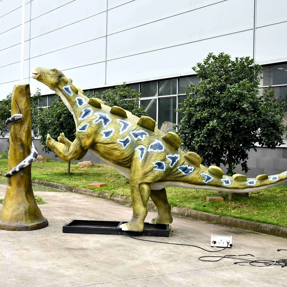 Lebensgroße animierte große Dinosaurier-Modell attraktion Dinosaurier für Themenpark