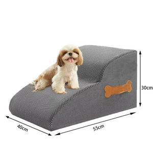 Kadife Pet merdiven yıkanabilir çıkarılabilir tırmanma merdiven köpekler ve kediler için kaymaz yuvarlak kanepe başucu yüksek eğimli yüzeyler için - Product Image 6