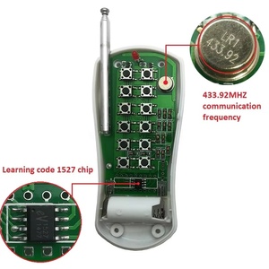 Lerncode Fernbedienung Hot Sale 433MHZ 1527 Chip-Lerncode Hochleistungs-12-Tasten-Funkfernbedienung