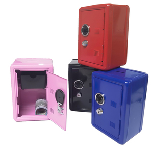 Çocuk sikke Metal Mini soyunma güvenli tek haneli şifreli kilit ve anahtar para küçük güvenli saklama kutusu kumbara - Product Image 4