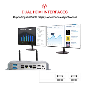 2024 Newest Desktop <strong>Computer</strong> J6412 Support Hd 4K Display Win10 Linux <strong>Rs232</strong> Fanless Industrial Mini Pc - Product Image 3