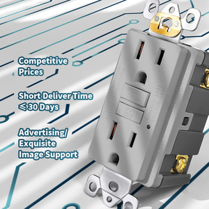 Fornitura di fabbrica presa Standard americana per circuito di guasto a terra interruttore GFCI Outlet 15 Amp presa a parete auto-Test elettrica - Product Image 1