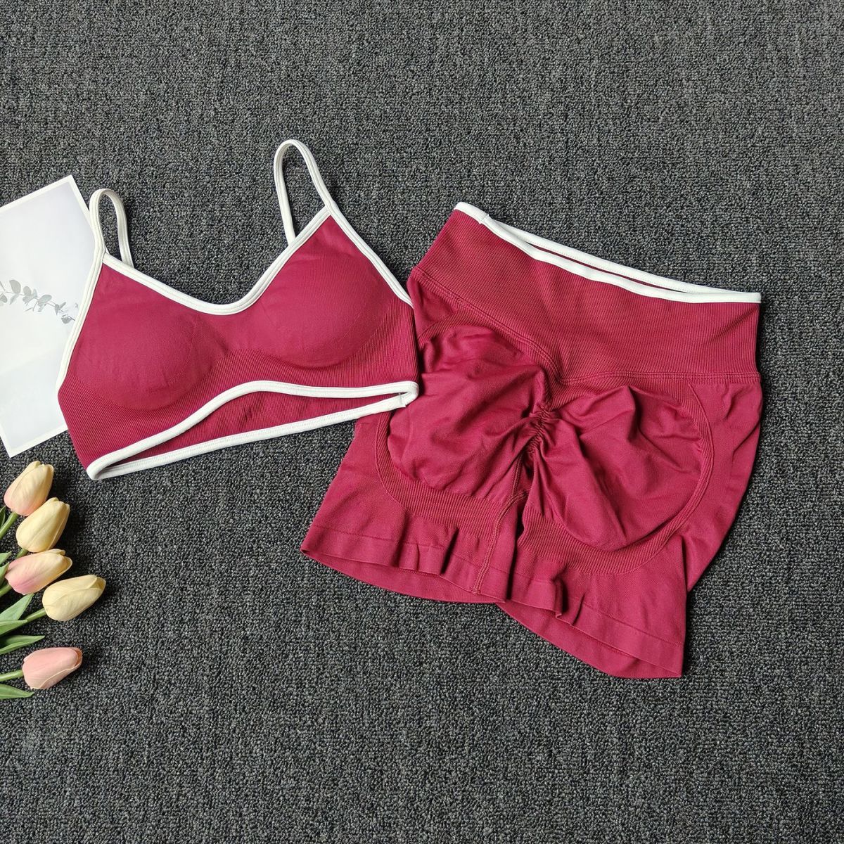 Rosso vino (gilet + pantaloncini)