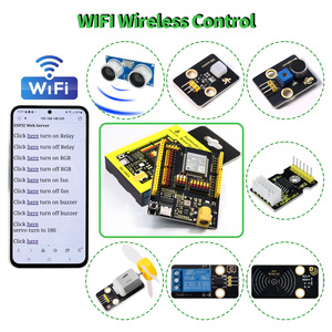 Keyestudio ESP-32 IOT öğrenme kiti testleri eğlenceli programlama proje kodlama kiti ESP 32 WROOM Wi-Fi Starter Kit Arduino için 0 - Product Image 3