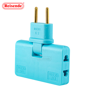 EU-Stecker konverter Eins in drei 180-Grad-Verlängerungsstecker Multi-Stecker Mini Slim Wireless Outlet Adapter - Product Image 3