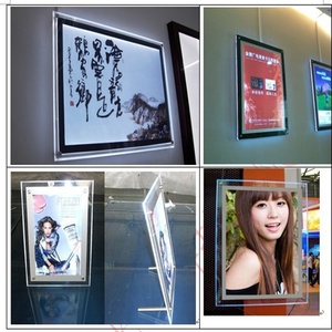 Tùy chỉnh kích thước LED ánh sáng backlit cạnh thắp sáng hình ảnh khung hình bán buôn LED cửa sổ tinh thể ánh sáng Hộp - Product Image 6