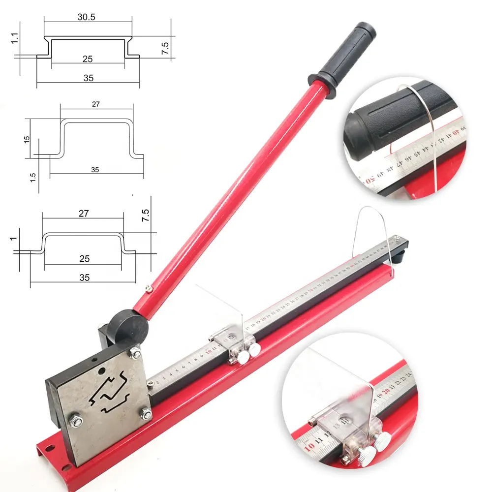 Fácil corte com régua do medidor de medida din rail cortador ferramenta