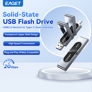 EAGET SU230 Memoria USB Stick флеш-накопитель корпоративный подарок USB3.2 к Type-C 512 ГБ/1 ТБ Флешка 20 Гбит/с Твердотельный флешка - Product Image 4