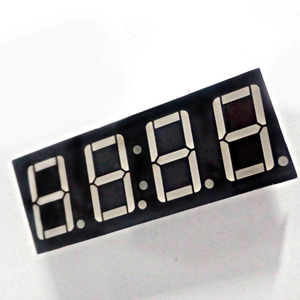 0.8 pollici 4 cifre 7 segmento orologio Display a Led colore blu Houkem-8041-A/BB 12pin Display orologio ora