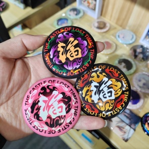 Comic-conバッジ格安長方形ブラババッジカスタマイズ - Product Image 4