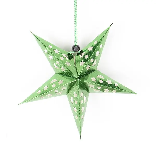 Шунли 3D бумажные звезды 7-конечные белые подвесные бумажные звезды украшения для рождественского праздника свадьбы, дня рождения, украшения комнаты